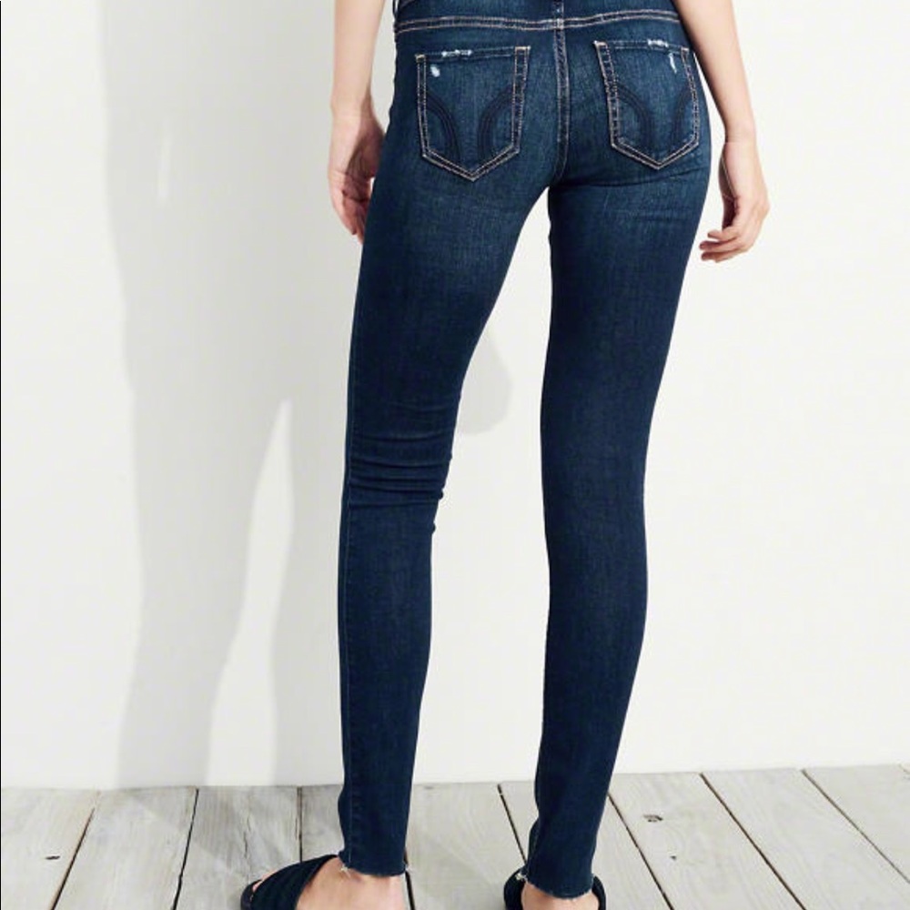 Dark wash Destroyed jeans from Hollister